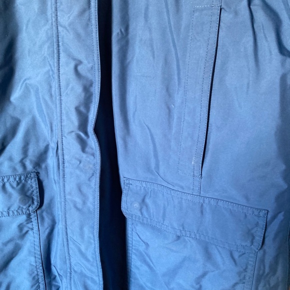 Vintage L.L. Bean Light Blue Hooded Long Women’s Coat M - Picture 5 of 9